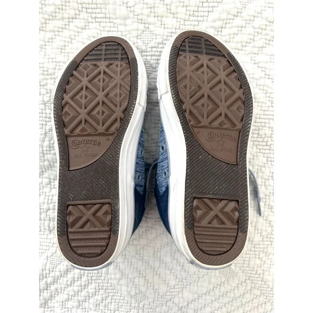 Converse Kids Unisex CHUCK TAYLOR ALL STAR HIGH STREET-SLIP, NAVY/GLACIER - Picture 4 of 6